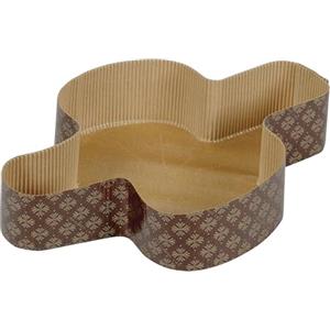 Beppiani Stampo per Colomba di Pasqua, pirottini colomba pasquale in carta, pura cellulosa resistente al calore +200 C°, forma per colomba pasquale professionale (20, 1 Kg)