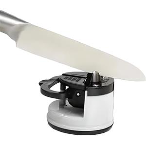Generico Affilatrice tascabile per coltelli da cucina e forbici Affila Coltelli con Ventosa Affilatore Affilacoltelli Arrotino per lame dritte e dentellate