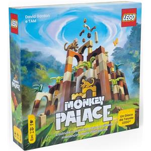 Asmodee Italia Asmodees - Monkey Palace: Gioco da tavolo LEGO - Costruisci la tua strada verso la vittoria mattone dopo mattone! Gioco di costruzioni con mattoncini, 10+, 2-4 giocatori, 45 min. Ed. in ITALIANO.