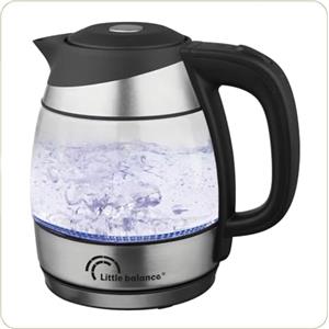 LITTLE BALANCE 8766 Little Vetro, Bollitore elettrico, 1,2 L, Vetro, 1630 W, Trasparente