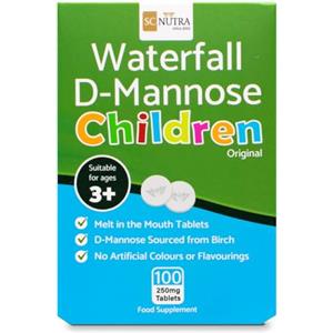 sc nutra Waterfall D-Mannosio Compresse - D-Mannosio proveniente da Betulla per Bambini - Masticabile Compresse 250mg