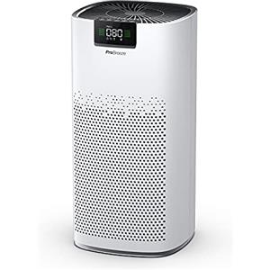 Pro Breeze Purificatore d'Aria Ultra Potente CADR 460 m³/h (140 m²/1500 ft²), Luce di Pulizia UV, Ionizzatore, filtro HEPA13 che cattura il 99,95% delle particelle e allergeni