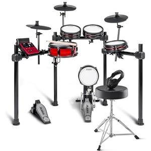 Alesis Nitro Pro e Drum Essentials Bundle - Batteria Elettronica e pacchetto completo con incluso uno sgabello e cuffie on-ear