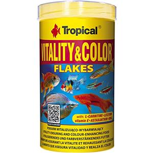 Tropical Vitality&Color 500ml - Mangime Proteico per Pesci Ornamentali con Effetto Ravvivante