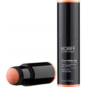 Korff Fard stick, Finish Luminoso e Confortevole, Applicatore in spugna per Applicazione Veloce, Texture setosa, Formula con Acido Ialuronico e Vitamina E, 01, 8g