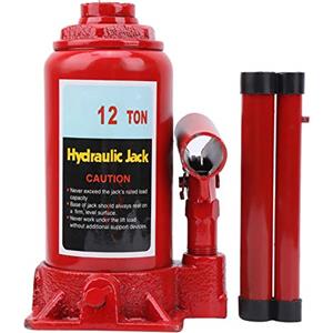 Wakects 12T Cric Idraulico Auto a Bottiglia, Martinetti Idraulici Verticali, Bottle Jack per Auto Furgoni Roulotte Trattori, Sollevatore Idraulico per Auto Camion Caravan
