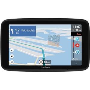 TomTom Navigatore per Auto GO Advanced (6, Info traffico e Avvisi autovelox, mappe mondo, Aggiornamenti Wi-Fi, Indicatore corsia in movimento, Segnali visivi, Supporto reversibile integrato)