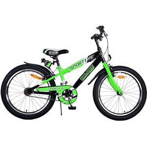 Volare Bicicletta Sportiva Verde 20 a Sfera, Pollici Unisex Bambino