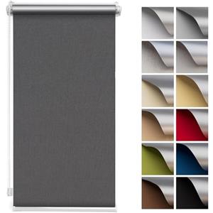 SANITEASY Tende a Rullo Oscuranti su Misura, Tende a Rullo per Interni Senza Forare, Termica Isolante, Tende per Finestre, Tende a rullo per interni - 13 Colori, Larghezza 30-129 cm, Altezza 150-220 cm