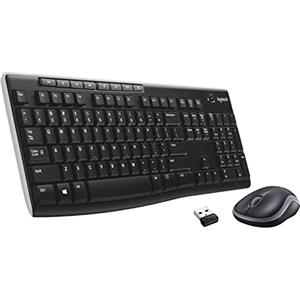 Logitech MK270 Combo Tastiera e Mouse Wireless per Windows, Layout Tedesco QWERTZ - Nero