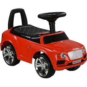 AIYAPLAY Macchina Cavalcabile a Spinta per Bambini 18-36 Mesi, Auto per Bambini con Licenza Bentley Bentayga, Clacson e Musica, Rosso