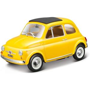 Burago Fiat 500F (1965) Model Kit in Metallo Die Cast Scala 1:24 con 43 Parti