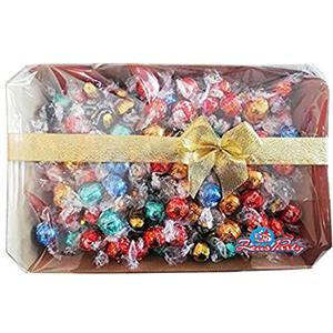 Zeus Party Mix di cioccolatini assortiti Lindt Lindor , confezione con elegante scatola REGALO da 500 GR, tantissimi gusti provali tutti! idea regalo natale,san valentino