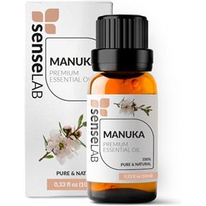 SenseLAB Olio essenziale di Manuka - Olio di Manuka Terapeutico Naturale e Puro al 100% per Umidificatore e Diffusore di Aromaterapia - Olio per Pelle e Unghie Lisce (10 ml)