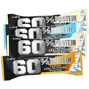 Weider 60% PROTEIN BAR [24 BARRETTE DA 45 G] - WEIDER (VANIGLIA-CARAMELLO)