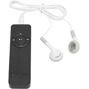 Hoopoocolor Lettore MP3, Lettore Musicale Portatile con Chiavetta USB, Supporto Espansione Fino A 64 GB, Lettore MP3 Audio Lossless con Auricolare E Cordino per Studenti(Nero)