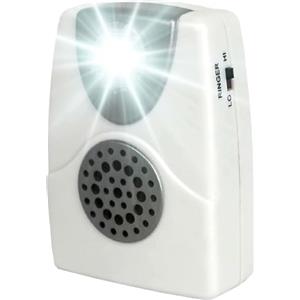 VOCA Amplificatore per suoneria telefonica, potenziamento fino a 105 dB con notifica luce LED per telefoni fissi, montaggio a parete, ideale per ambienti rumorosi e ipoudenti