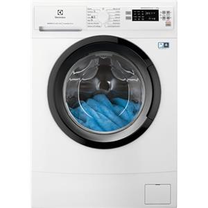 Electrolux EW6S526B Lavatrice Slim a Carica Frontale, Tecnologia SensiCare 600, 6 kg, Partenza Ritardata, Lavaggio Rapido, Display LED, 1151 Giri al Minuto, Bianco, Classe B