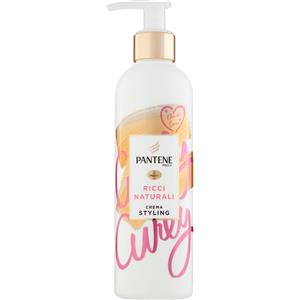 Pantene Crema Styling Ricci Naturali 235 ml - Nutriente, Termoprotettore e Controllo Crespo