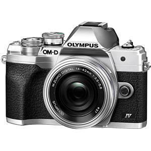 OLYMPUS FOTOCAMERA MIRRORLESS OLYMPUS E-M10 MARK IV + M.ZUIKO 14-42MM F3.5‑5.6 EZ PANCAKE, Grigio
