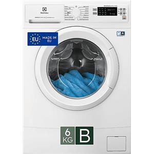 ELECTROLUX EW6S526W LAVATRICE, Caricamento frontale, 6 kg, 14 programmi, Profondità 37,8 cm, BIANCO, livello rumorosità centrifuga 74 dB(A), Classe B
