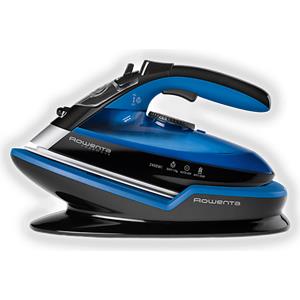 ROWENTA FERRO A VAPORE ROWENTA DE5010, 2400 w, Colpo vapore 120 g/min, Serbatoio 0,25 l, Piastra Microsteam 400 Laser, Spegnimento automatico, Tecnologia senza filo, Nero & Blu