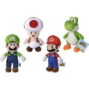 Simba Peluche Super Mario - Luigi, Yoshi, Toad - 20 cm - Modelli Assortiti