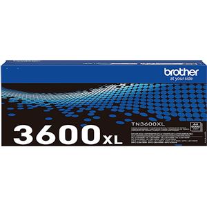 Brother TN-3600XL Toner Originale Nero - Alta Capacità, 6000 Pagine, Compatibile con HL-L5210DWT, HL-L5210DNT, MFC-L6910DN e altri