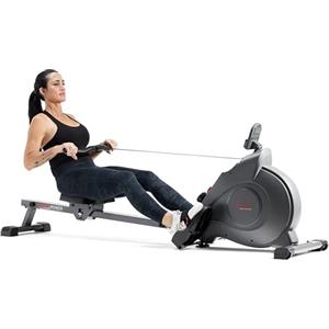 Sunny Health & Fitness Vogatore magnetico, vogatore pieghevole intelligente e compatto, resistenza fluida e silenziosa - SF-RW522016
