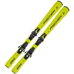 Fischer Sci per bambini, sci alpino, sci da giovanile - Fischer RC4 Race JRS - 140 cm - con attacco FS7 CA JRS Z2 - 7,5 - Modello 2024 - All Mountain Ski per principianti