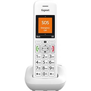 Gigaset E390 Telefono Cordless, Numeri Grandi, Suonerie Forti, Esclusione Suoneria Fasce Orarie, Bianco [Versione Italiana]