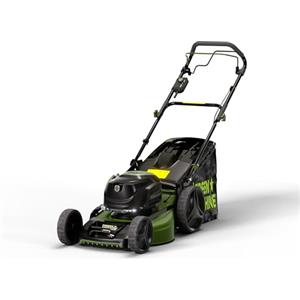 Green Machine Tagliaerba a Batteria, 62V 46cm 60L Autopropulso Deck in Acciaio Pieghevole con LED [SOLO STRUMENTO], Tagliaerba Elettrico Brushless SENZA Batteria e Caricabatterie