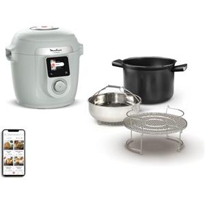 Moulinex Cookeo Wifi 10 in 1, multicooker intelligente ad alta pressione, 10 modalità di cottura, veloce, senza sorveglianza, guida passo a passo, 6 l, CE96G310