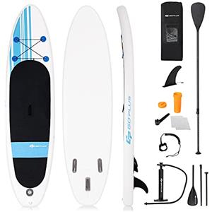 COSTWAY Sup Gonfiabile Adulti 305 cm, Stand Up Paddle Gonfiabile con Zaino e Leash, 305 x 76 x 15 cm