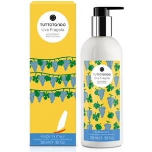 Tuttotondo Lozione Corpo Uva Fragola Antiossidante 300 ml - Nutriente e Protettiva con Burro di Karité e Mango