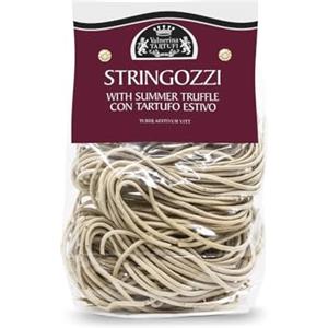 Valnerina Tartufi Strangozzi Umbri al Tartufo Nero Estivo | Stringozzi Pasta Lunga di Semola di Grano Duro | Tipicità Gastronomica Umbra | Confezione 250 gr.