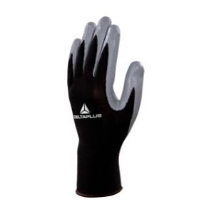 Deltaplus Guanti di Precisione VE712GR - Poliestere e Nitrile - Taglia 08 - Nero-Grigio