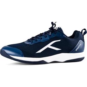 Hundred Infinity PRO Non-Marking Professional Badminton Shoe for Men (Navy/White, EU 41/UK 7/US 8) | Material: Polyester/Mesh | Suitable for Indoor Tennis/Squash/Table Tennis/Basketball & Padel
