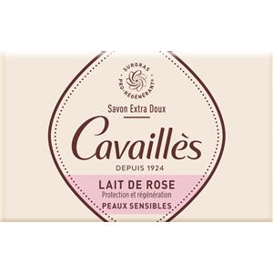 Cavailles Sapone Solido Extra Delicato al Latte di Rosa 150 g - Ideale per Pelli Sensibili