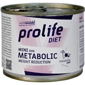 Prolife Dog Veterinary Formula Mini Obesity 200 gr - Alimento Umido Dietetico per Cani di Piccola Taglia con Problemi di Sovrappeso