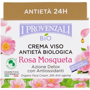 I Provenzali Crema Viso Antietà Biologica 50 ml - Con Olio di Rosa Mosqueta e Estratto di Cassia
