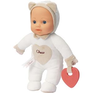 Chicco Chicca Doll Neutra - Bambola Morbida per Neonati con Tettina a Cuore, 30 cm