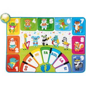 Chicco Tappeto Musicale Interattivo - Modalità Gioco Libero e Quiz, Luci e Suoni, Impara Strumenti e Note per Bambini 2-5 Anni