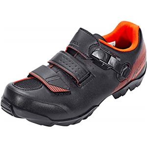 SHIMANO ME300 SPD MTB - Scarpe da Ciclismo da Uomo, Taglia 43, Colore: Nero/Rosso