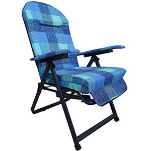 Marvin Poltrona Sedia Sdraio Con Poggiapiedi In Acciaio Braccioli Cuscino Imbottito Relax Pieghevole Schienale Regolabile Reclinabile Per Casa Giardino Salotto Prendisole Terrazzo VARI COLORI