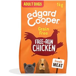 Edgard Cooper Crochette Cani, Adulti, (Pollo Fresco, 2.5kg), croccantini cane, carne fresca e ingredienti naturali, senza cereali, senza zuccheri aggiunti