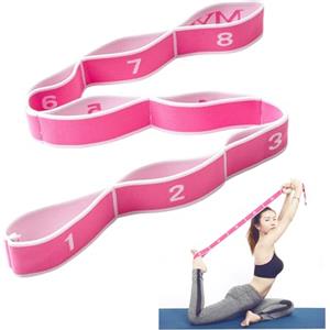 DHSBGWSX 1 elastico per sport, accessori da ginnastica, cintura per yoga, attrezzi da ginnastica, attrezzi da ginnastica, attrezzi da fitness, elastico elastico, cintura elastica (rosa rosa)