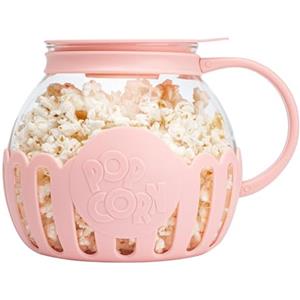 Paris Hilton FACKELMANN Paris Hilton - Macchina per popcorn in vetro borosilicato e plastica, perfetta per popcorn dolci e salati, 165 x 25 x 18 mm, coperchio 2 in 1, lavabile in lavastoviglie