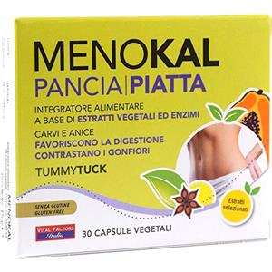 Vital Factors Menokal - Pancia Piatta Integratore Alimentare, 30 Capsule
