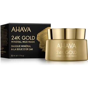 Ahava 24K Gold Mineral Mud Mask - Maschera Viso Nutriente e Illuminante con Fango del Mar Morto e Oro 24K, 50 ml